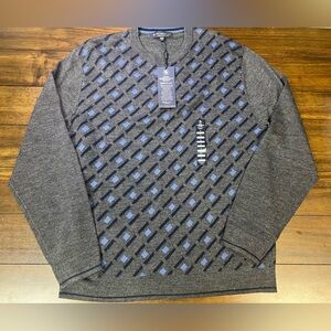 Hart Schaffner Marx Sweater Mens Large Merino Wool Blend Crewneck Pullover